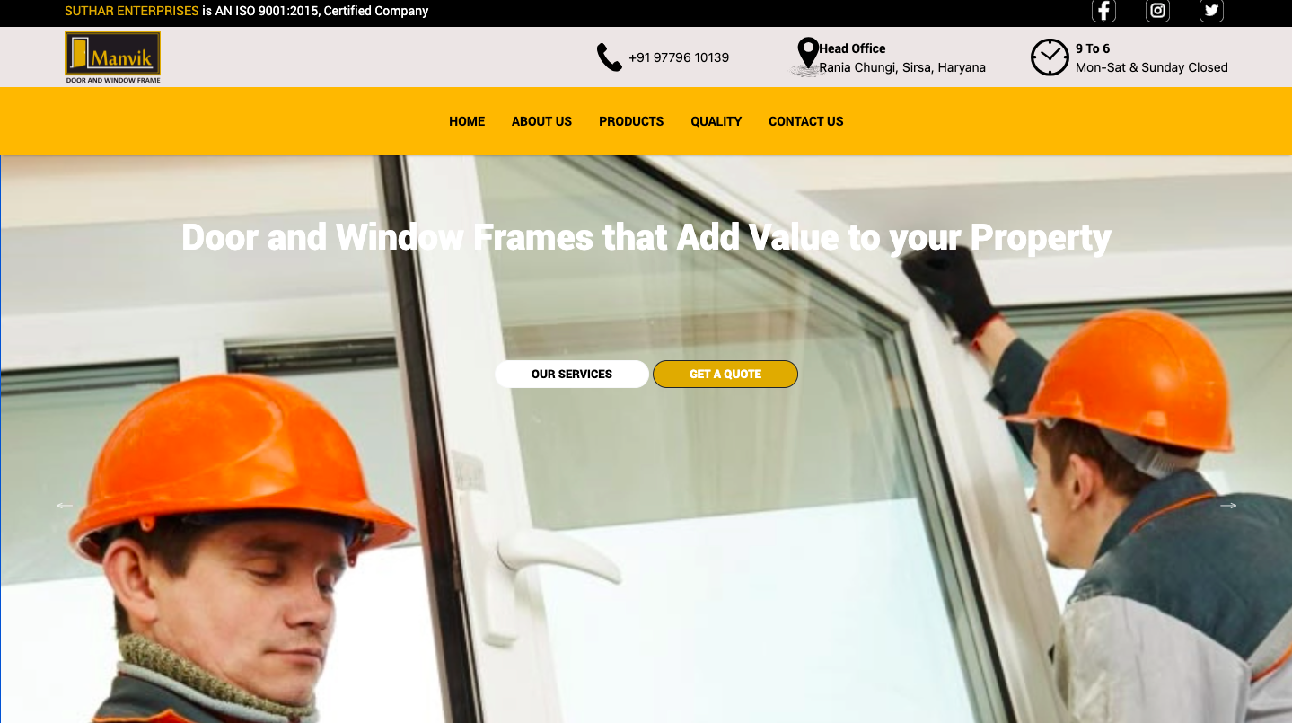 Manvik Enterprises — Web Development Project Patiala